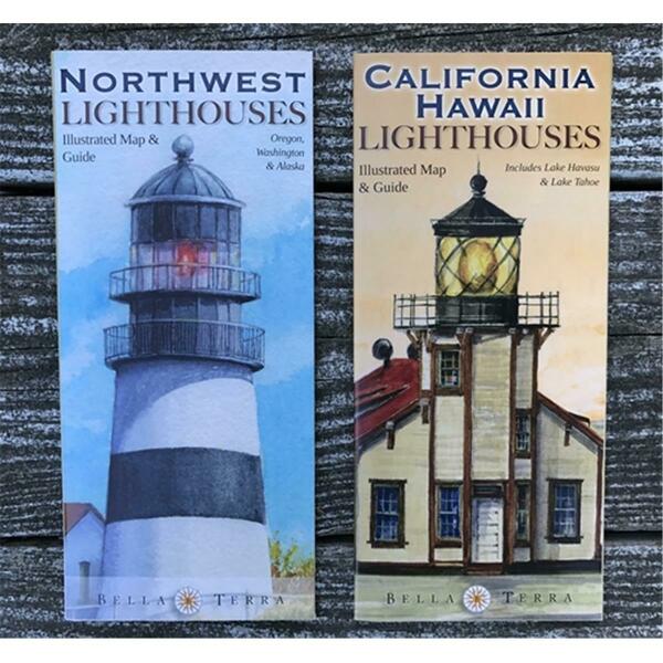 Bella Terra Maps Pacific Coast Lighthouses Map Pack L10093F